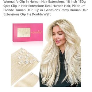 Alife Platinum Blonde Human Hair Extensions
